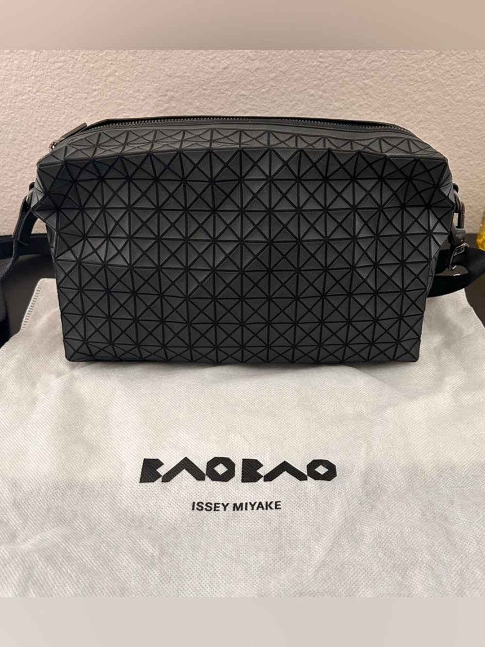 Bao Bao Issey Miyake Kuro Saddle Bag Black